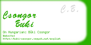 csongor buki business card